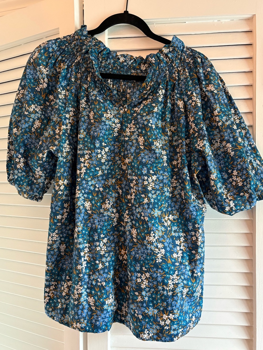 J. Crew x Liberty of London floral print short-sleeve blouse